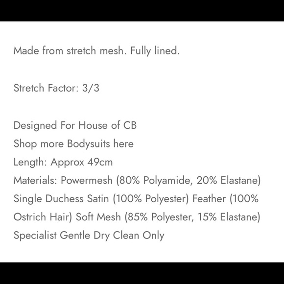 House of CB bodysuit “Faith” NWT Never worn! Size Large. SOLD OUT - Picture 9 of 9